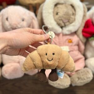 Rare Jellycat Croissant Bag Charm 🥐
